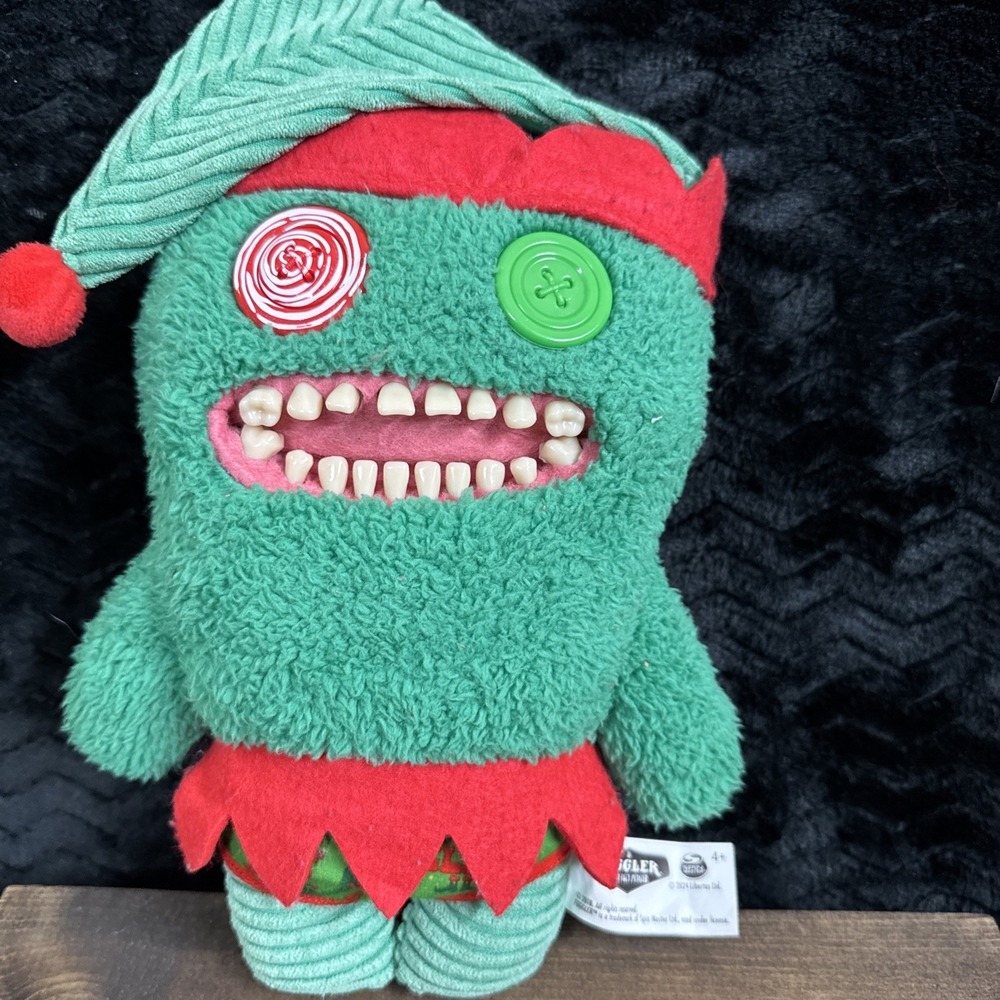 Fuggler Festive Fuggs #150 Elf 9" Plush 2024 Funny Ugly Monster Christmas